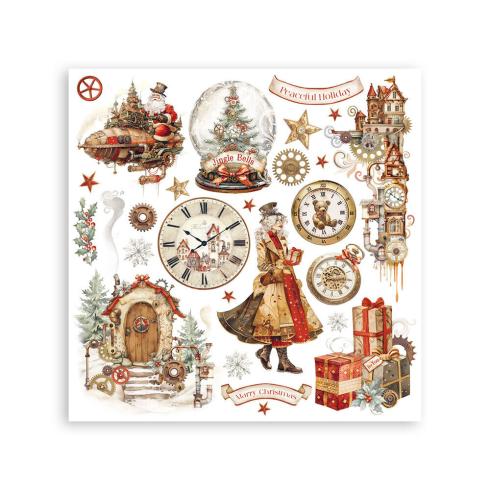 Stamperia - Transfer Aufkleber "Gear up for Christmas" Rub-On