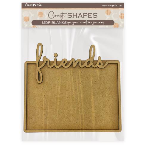Stamperia - Holzteile "Plate Friends" MDF Crafty Shapes Blanks