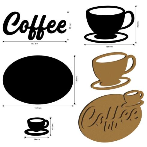 Stamperia - Holzteile "Cup and Plate" MDF Crafty Shapes Blanks