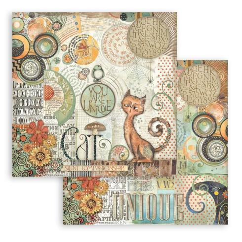 Stamperia - Designpapier "You Are Unique Cat" Paper Sheets 12x12 Inch - 10 Bogen