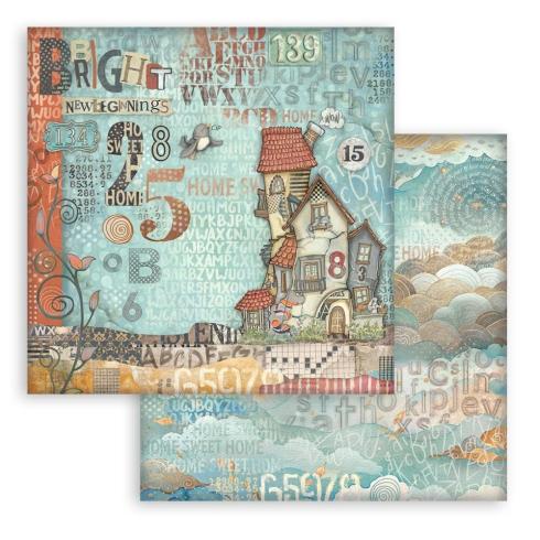 Stamperia - Designpapier "House" Paper Sheets 12x12 Inch - 10 Bogen