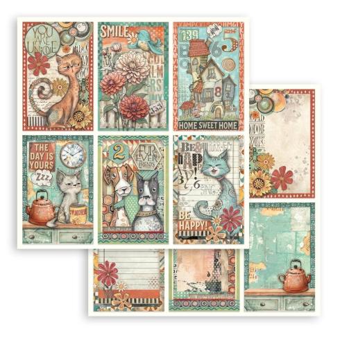 Stamperia - Designpapier "6 Cards" Paper Sheets 12x12 Inch - 10 Bogen