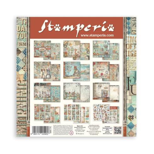 Stamperia - Designpapier "Furry Friends" Paper Pack 12x12 Inch - 10 Bogen