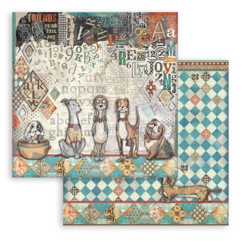 Stamperia - Designpapier "Furry Friends" Paper Pack 12x12 Inch - 10 Bogen
