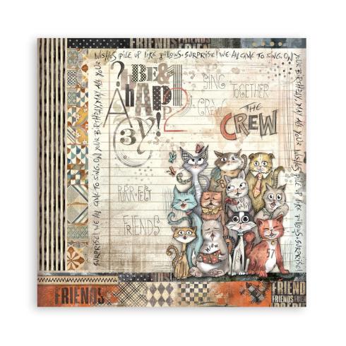 Stamperia - Designpapier "Furry Friends" Maxi Paper Pack 12x12 Inch - 22 Bogen