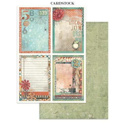Stamperia - Papier, Aufkleber & Stanzteile "Furry Friends" Junk Journal Backgrounds,Stickers,Cut-Outs