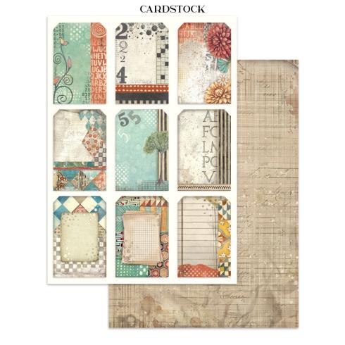 Stamperia - Papier, Aufkleber & Stanzteile "Furry Friends" Junk Journal Backgrounds,Stickers,Cut-Outs