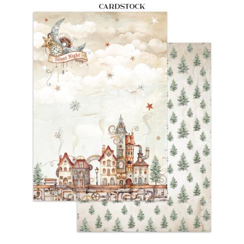 Stamperia - Papier, Aufkleber & Stanzteile "Gear up for Christmas" Junk Journal Backgrounds,Stickers,Cut-Outs