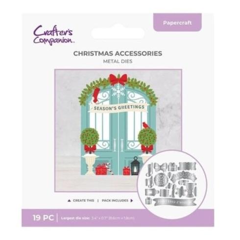 Crafters Companion - Stanzschablone "Christmas Accessories" Dies