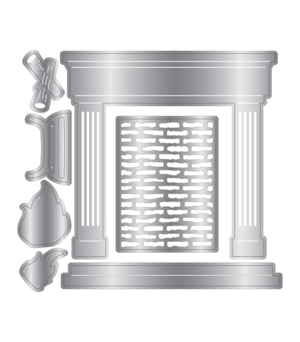 Crafters Companion - Stanzschablone "Fireplace" Dies
