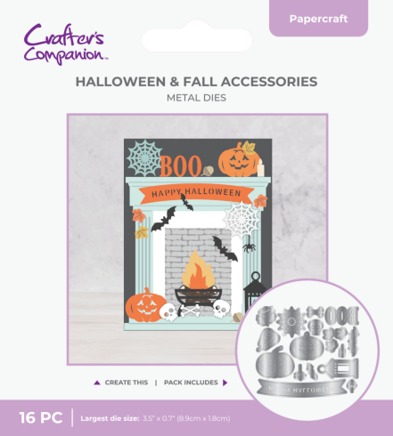 Crafters Companion - Stanzschablone "Halloween & Fall Accessories" Dies