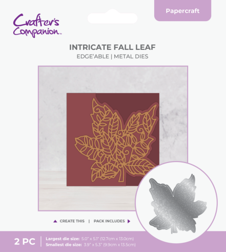 Crafters Companion - Stanzschablone "Intricate Fall Leaf" Dies