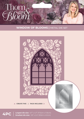 Crafters Companion - Stanzschablone "Window of Blooms" Dies