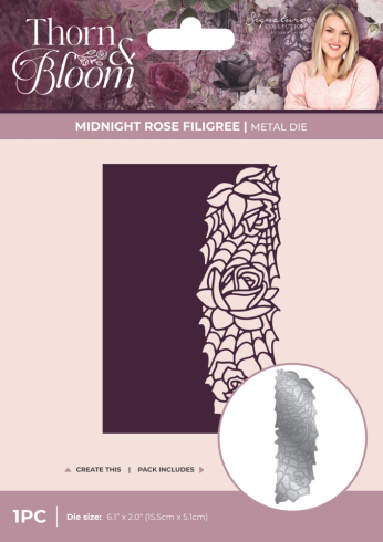 Crafters Companion - Stanzschablone "Midnight Rose Filigree" Dies