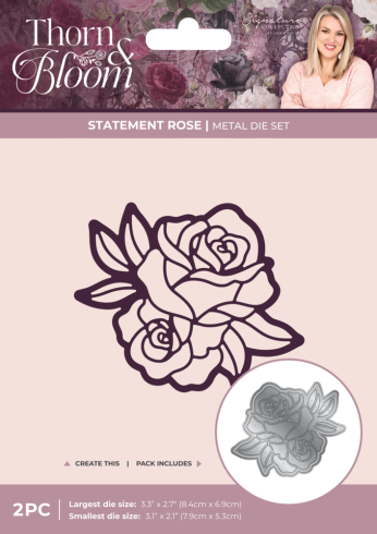 Crafters Companion - Stanzschablone "Statement Rose" Dies