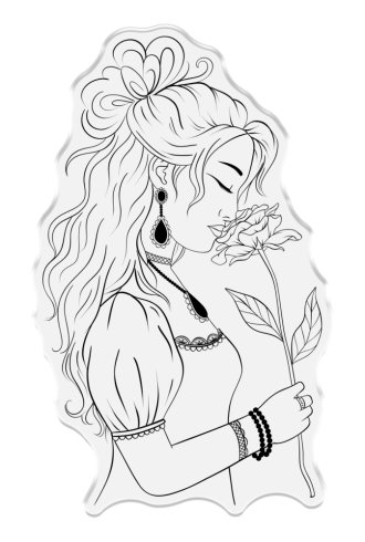 Crafters Companion - Stempelset & Stanzschablone "Kissed by a Rose" Stamp & Dies