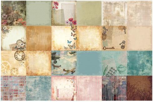 Arden Creative Studio - Designpapier "Remembering..." Paper Pack 8x8 Inch - 12 Bogen