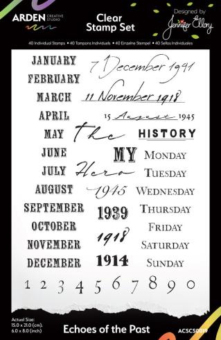 Arden Creative Studio - Stempelset "Echoes of the Past" Clear Stamps