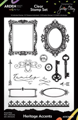 Arden Creative Studio - Stempelset "Heritage Accents" Clear Stamps