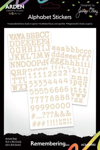 Arden Creative Studio - Aufkleber "Remembering..." Alphabet Stickers