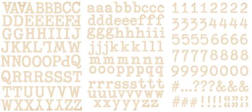Arden Creative Studio - Aufkleber "Remembering..." Alphabet Stickers