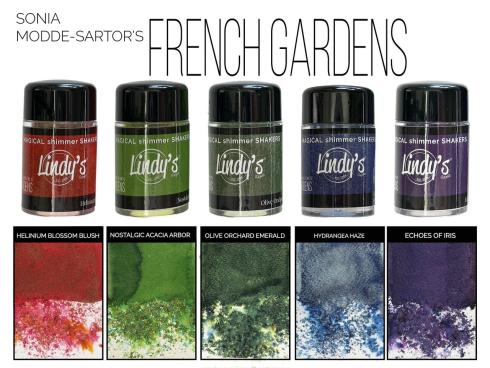 Lindys Stamp Gang - Pigmentpulver "French Gardens" Magical Shaker 2.0 Set - 5x10g