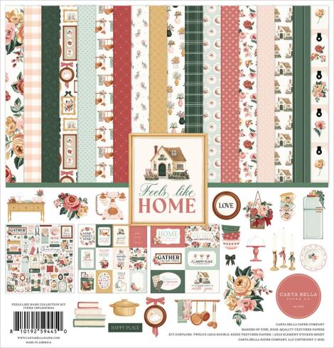 Carta Bella - Designpapier "Feels Like Home" Collection Kit 12x12 Inch - 12 Bogen  