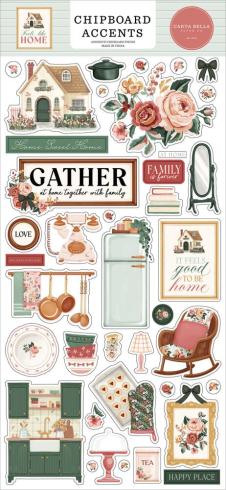 Carta Bella - Chipboard Sticker 6x13 Inch "Feels Like Home "