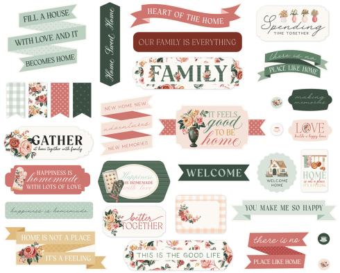 Preview: Carta Bella - Stanzteile "Feels Like Home" Ephemera