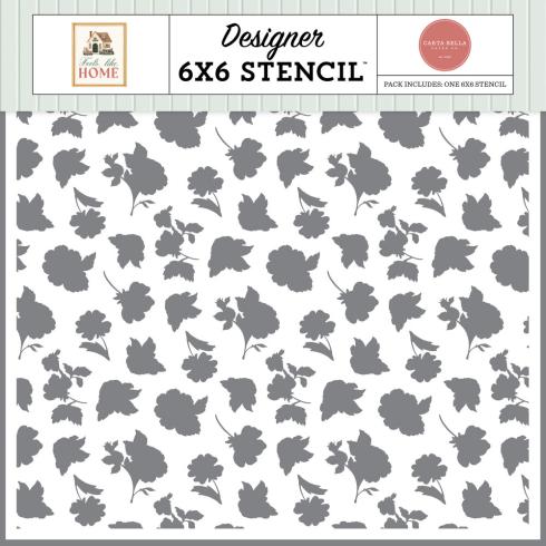 Carta Bella - Schablone 6x6 Inch "Family Life Floral" Stencil