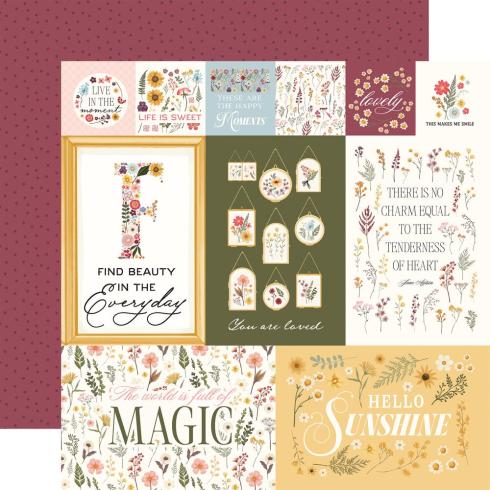 Carta Bella - Designpapier "Pressed Floral" Collection Kit 12x12 Inch - 12 Bogen  