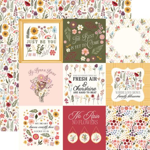 Carta Bella - Designpapier "Pressed Floral" Collection Kit 12x12 Inch - 12 Bogen  
