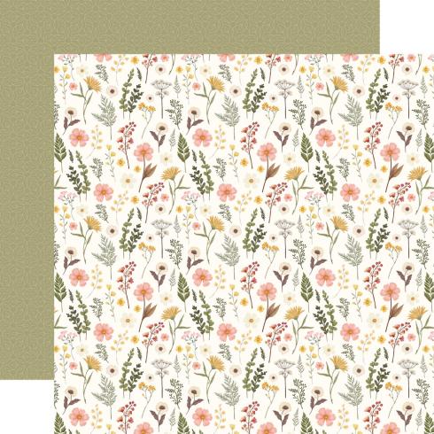 Carta Bella - Designpapier "Pressed Floral" Paper Pad 6x6 Inch - 24 Bogen