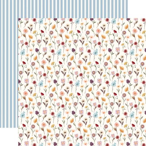 Carta Bella - Designpapier "Pressed Floral" Paper Pad 6x6 Inch - 24 Bogen