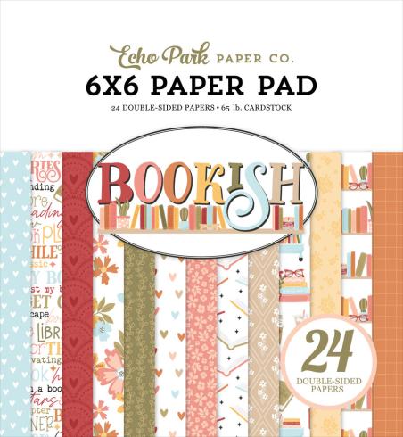Echo Park - Designpapier "Bookish" Paper Pack 6x6 Inch - 24 Bogen