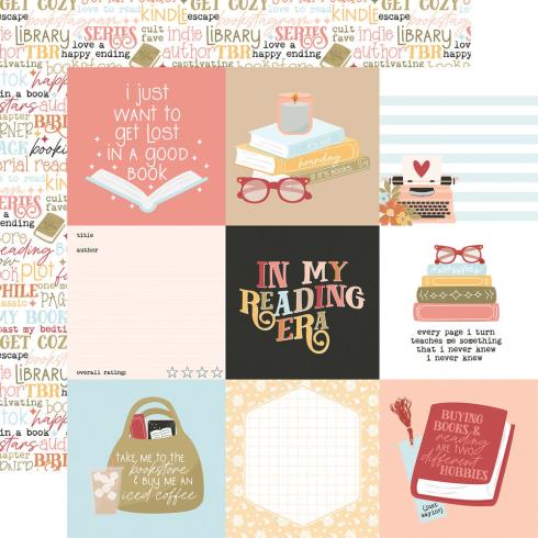 Echo Park - Designpapier "Bookish" Paper Pack 6x6 Inch - 24 Bogen