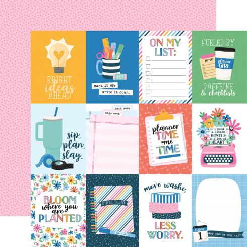 Preview: Echo Park - Designpapier "Plan On It" Collection Kit 12x12 Inch - 12 Bogen