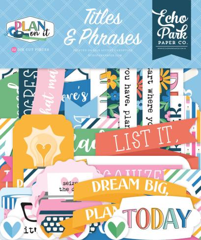 Echo Park - Stanzteile "Plan On It" Titles & Phrases