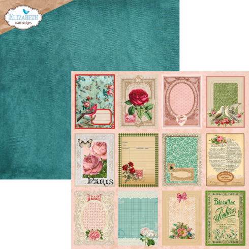Elizabeth Craft Designs - Designpapier "Romantic Revival" Paper Pack 12x12 Inch - 12 Bogen