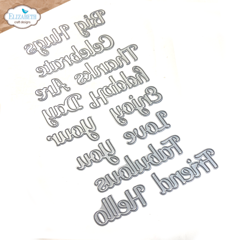 Preview: Elizabeth Craft Designs - Stanzschalone "Everyday Big Words" Dies