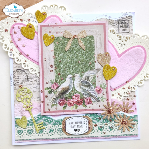 Preview: Elizabeth Craft Designs - Stanzschalone "Lace, Heart & Doily" Dies