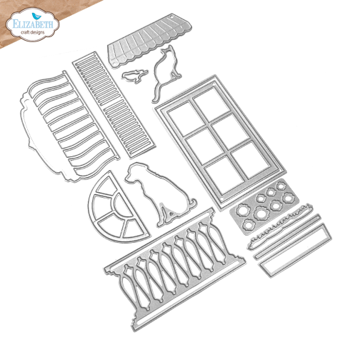 Preview: Elizabeth Craft Designs - Stanzschalone "Through the Window" Dies