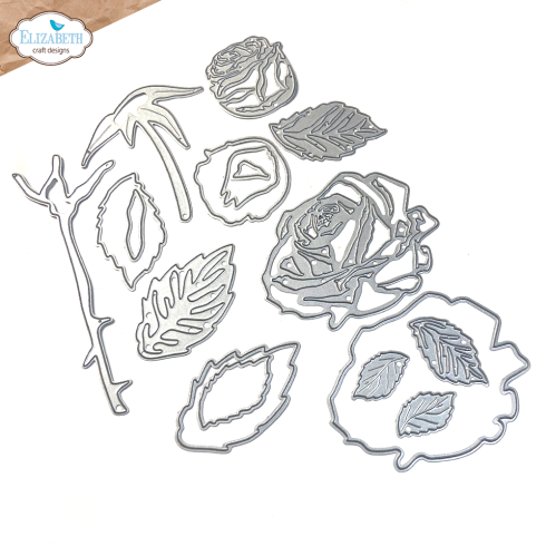 Preview: Elizabeth Craft Designs - Stanzschalone "Layered Roses" Dies