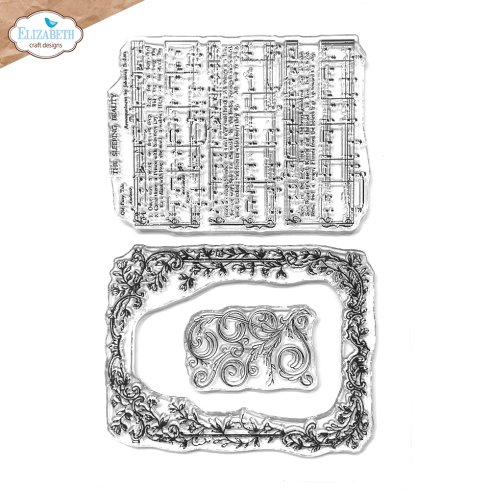 Elizabeth Craft Designs - Stempelset "Music & Ornate Frame" Clear Stamps