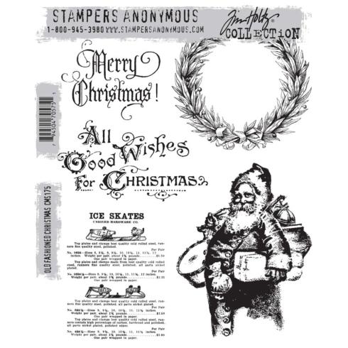 Stampers Anonymous - Gummistempelset "Old Fashioned Christmas" Cling Stamp Design by Tim Holtz