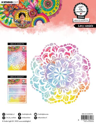 Preview: Art By Marlene - Schablone "Lacy Mandala" Stencil - Mask 