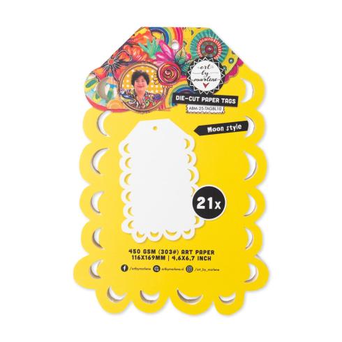 Art By Marlene - Stanzteile "Moon Style" Essentials Die Cuts Paper Tags