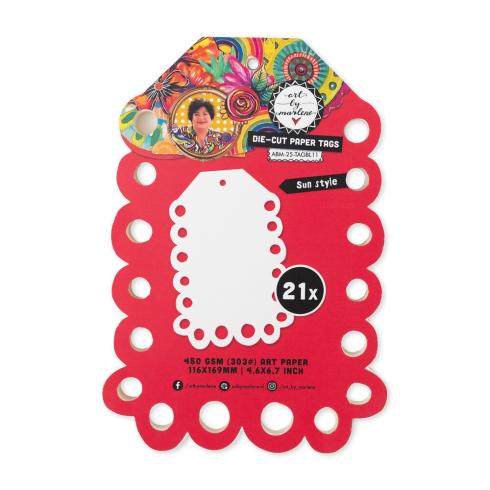 Art By Marlene - Stanzteile "Sun Style" Essentials Die Cuts Paper Tags