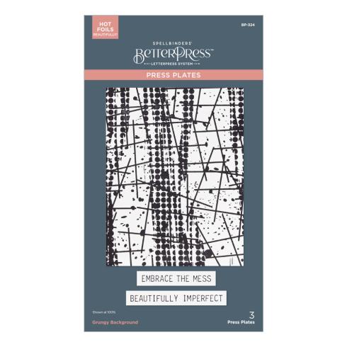 Spellbinders - Buchdrucktechnik "Beautifully Imperfect" Press Plate