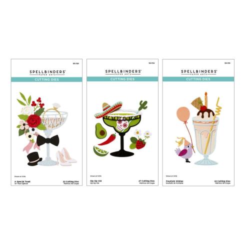 Spellbinders - Stanzschablone "Happier Hour Bundle" Dies